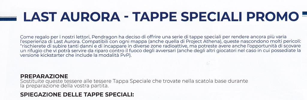 Tappe Speciali per 